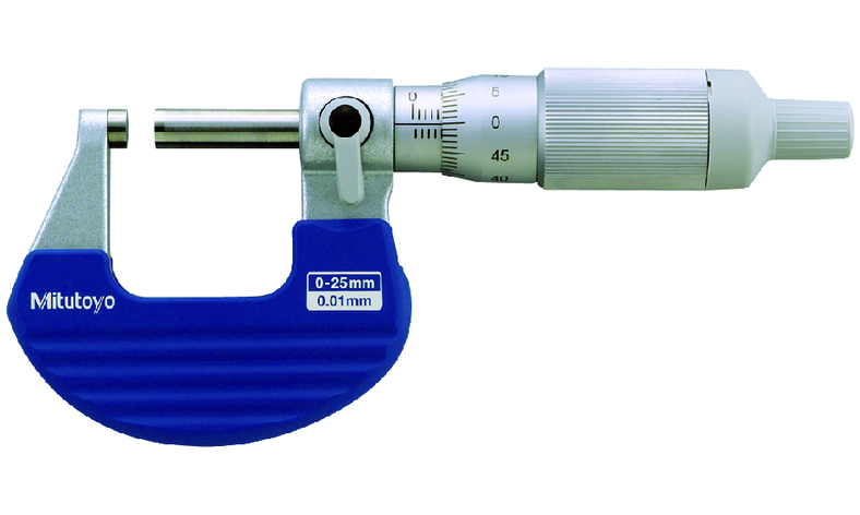 Mitutoyo Mikrométer racsnis dobbal, 0-25 mm, 0.001 mm (102-707) termék fő termékképe