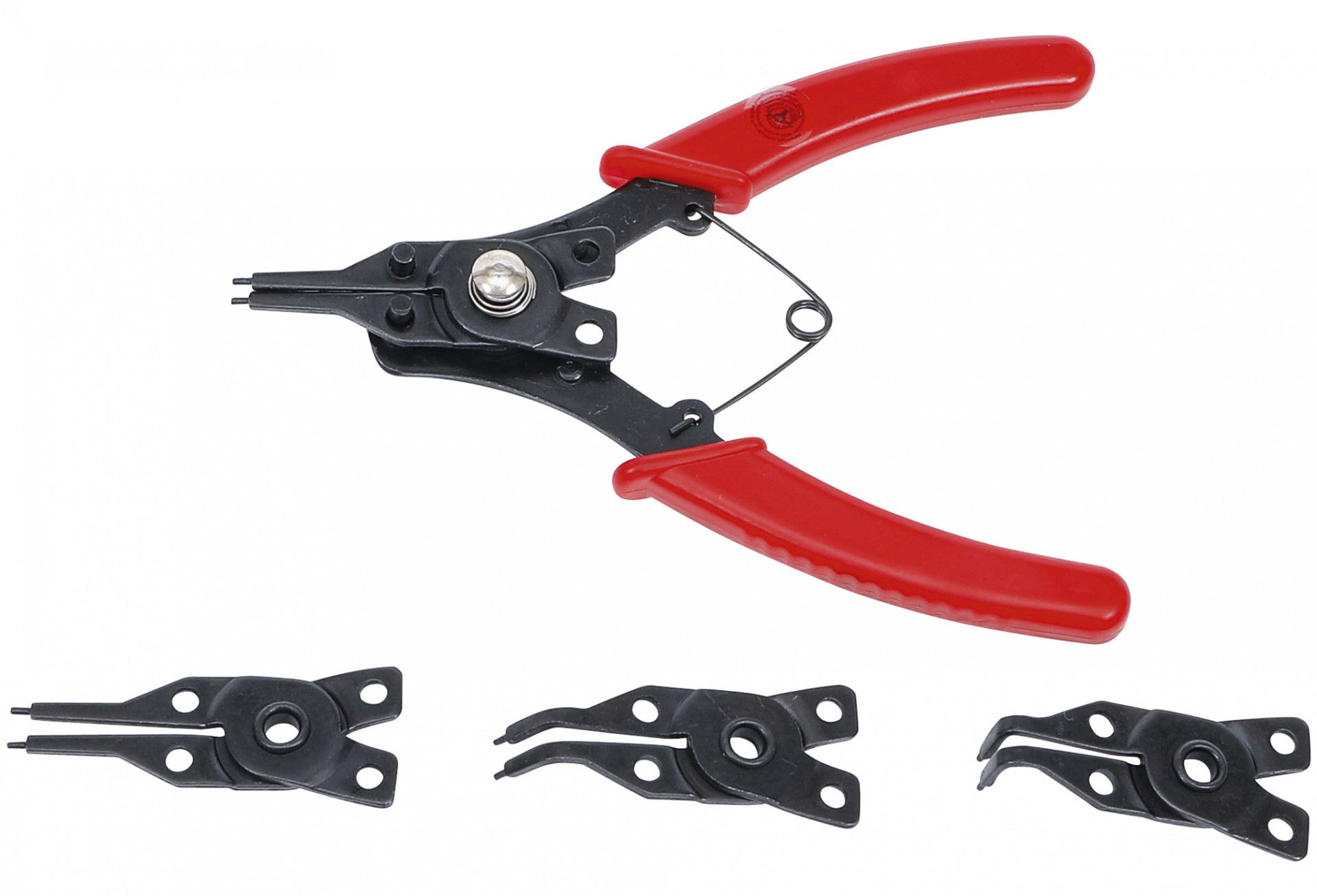 BGS Do it yourself 9-454 Seeger-fogó 4 db cserélhető fejjel, 160 mm termék fő termékképe