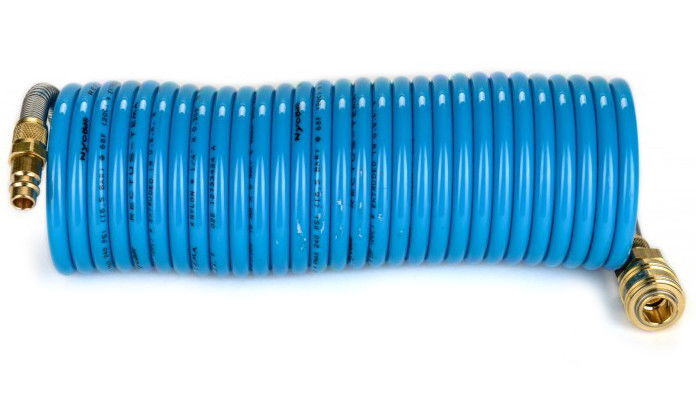 Rectus MFSP08/100KS poliamid 12 spiráltömlő gyorscsatlakozóval, kék, 8x6x1 mm, 10 m hosszú termék fő termékképe