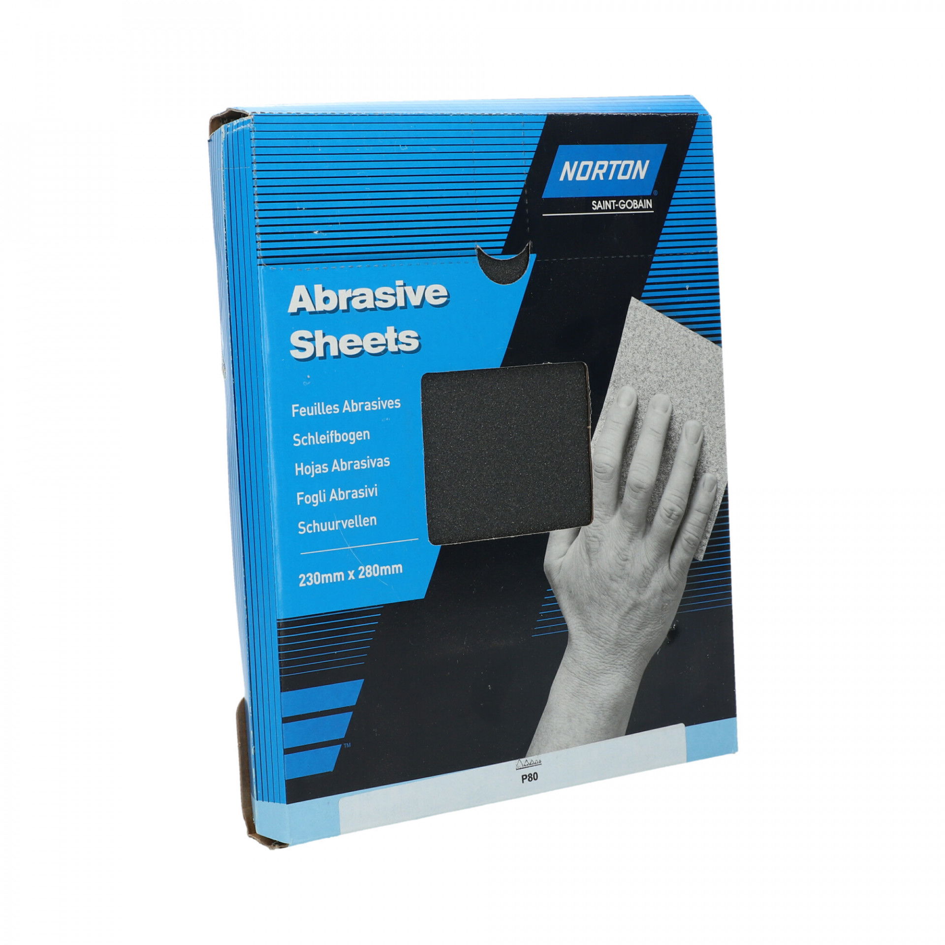 Norton T489 vízálló csiszolópapír 230x280mm P80, 50 db/csomag termék fő termékképe