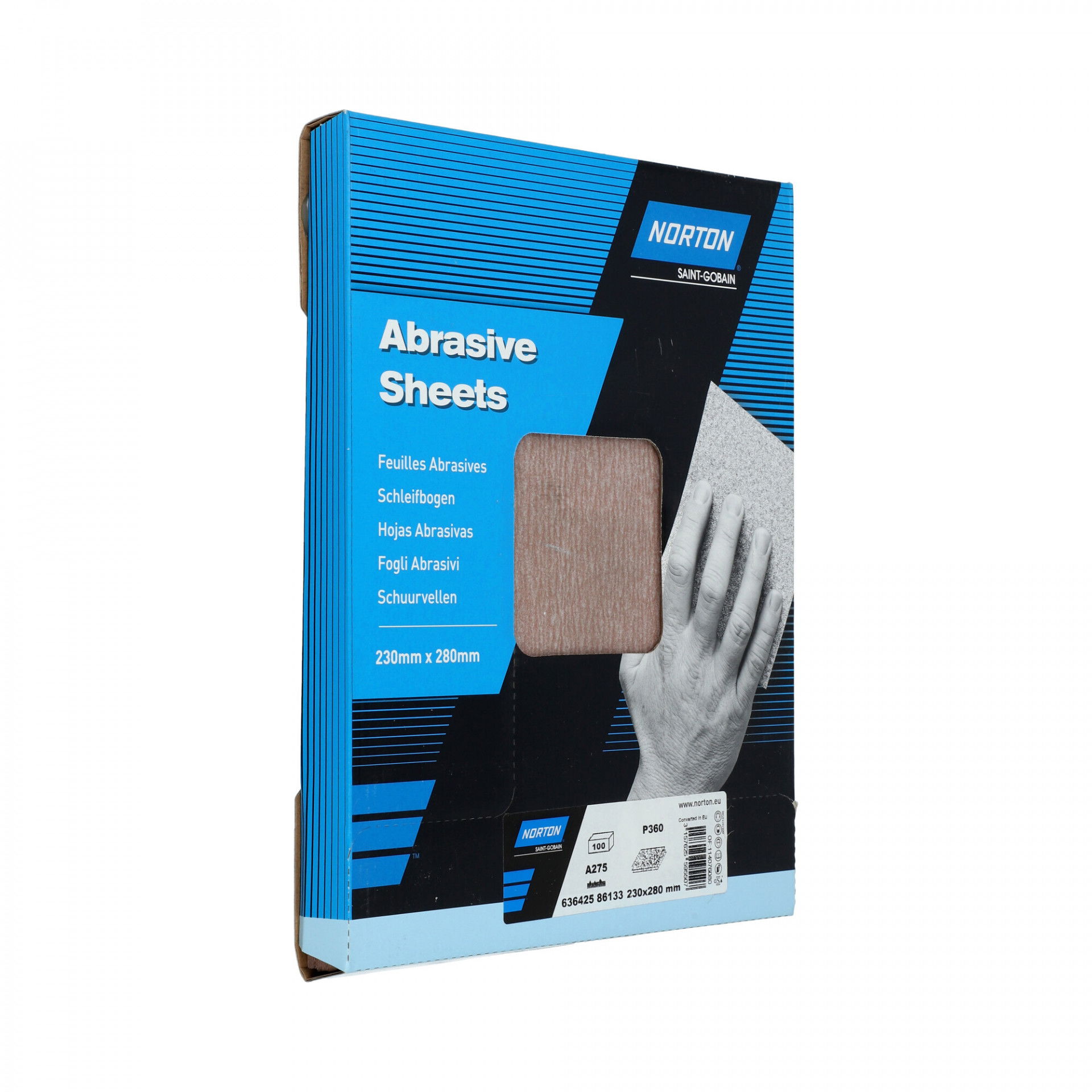 Norton Pro A275 No-Fil® csiszolópapír 230x280mm P360, 100 db/csomag termék fő termékképe