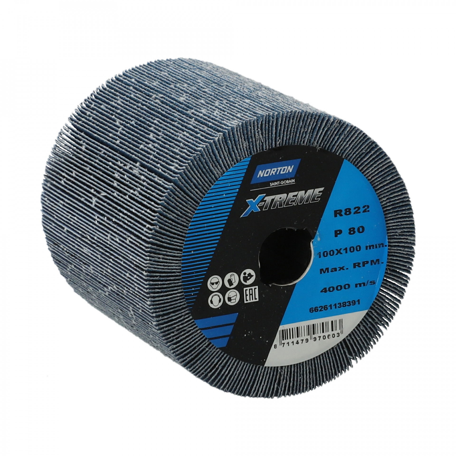 Satinex X-Treme R822 lamellás csiszolókorong Ø100x100x19,1mm P80 termék fő termékképe