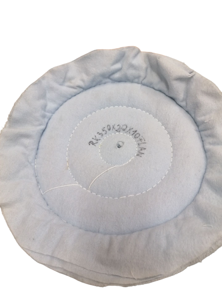 Ritkán varrott fehér flanel 350x20x10 mm termék fő termékképe