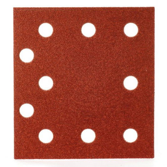 Milwaukee Tépőzáras csiszolólap, 115x107 mm, 10 lyukú, 120-as finomság, 10 db/csomag termék fő termékképe