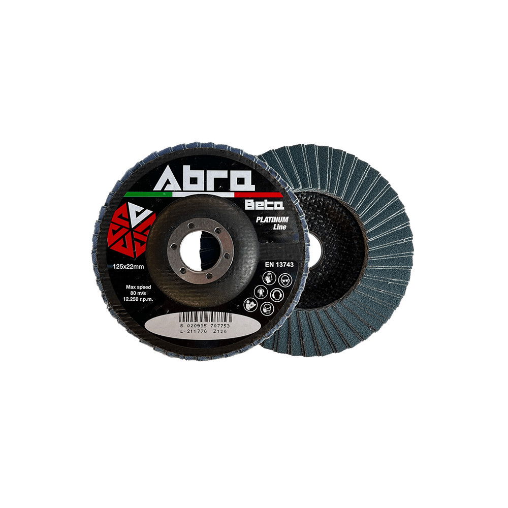 AbraBeta Platinum line egyenes lamellás 125 Z120, 10db/csomag termék fő termékképe