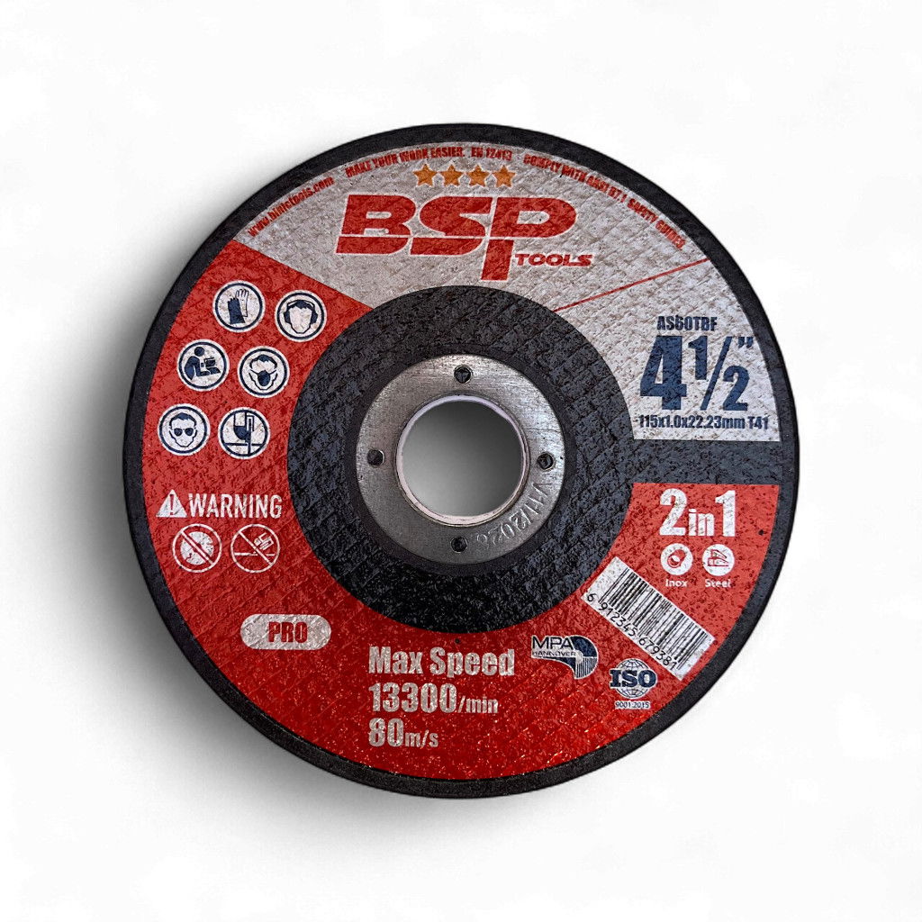 BSP Pro vágótárcsa acél/inox 115x1x22,23 10db/csomag termék fő termékképe